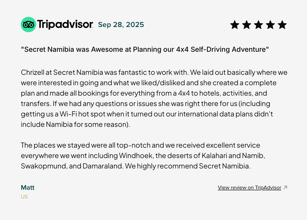 Secret Namibia screenshot